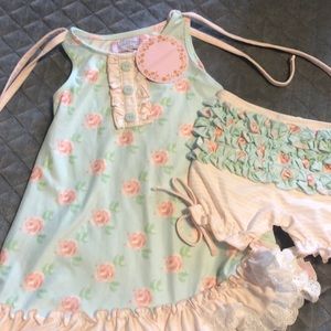 NWT peony peach sweethoney gown